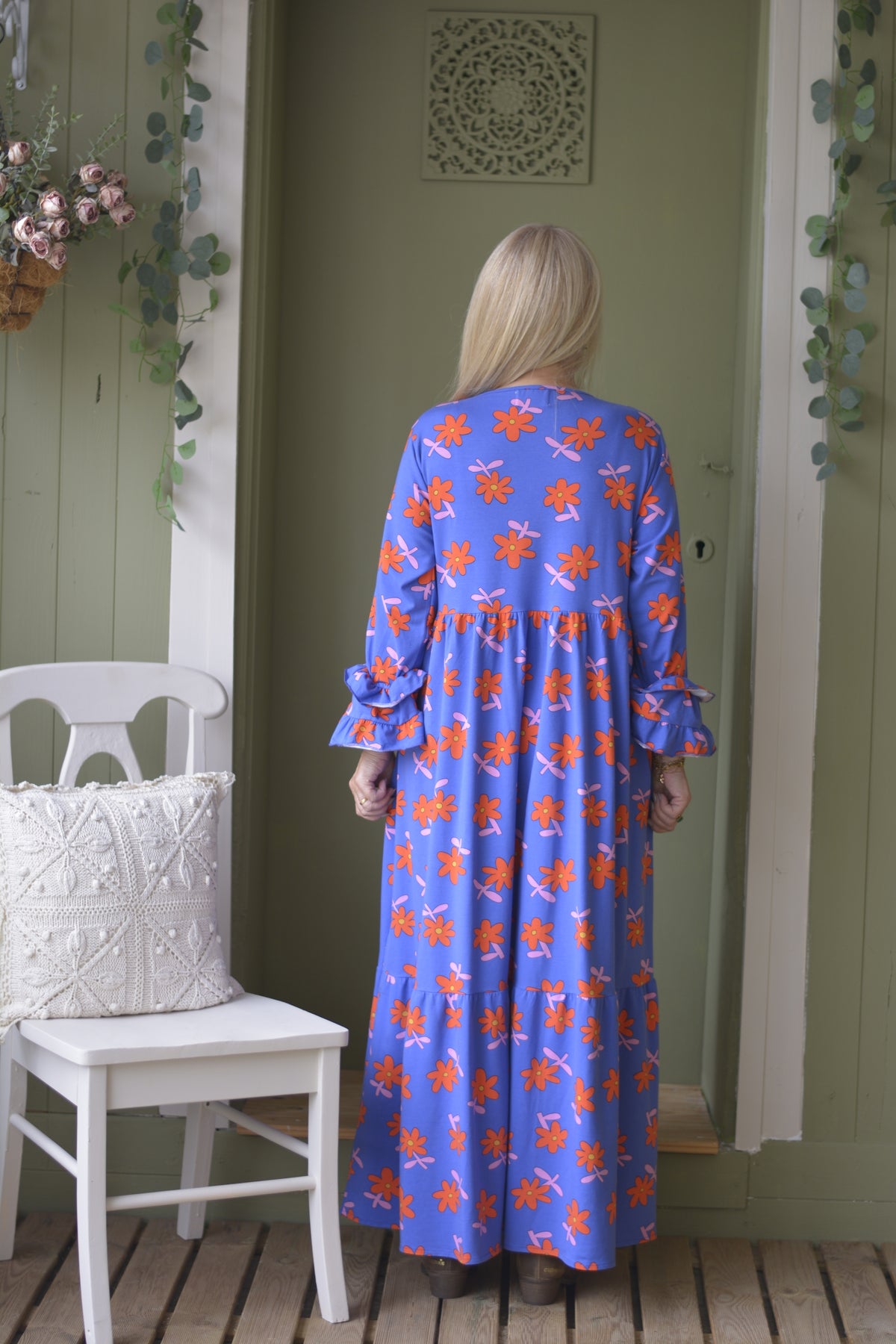 Vestido Azulão Flores