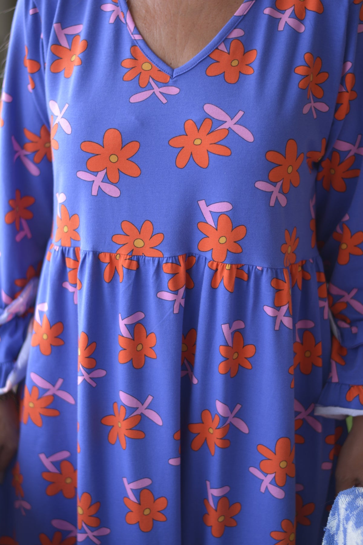 Vestido Azulão Flores