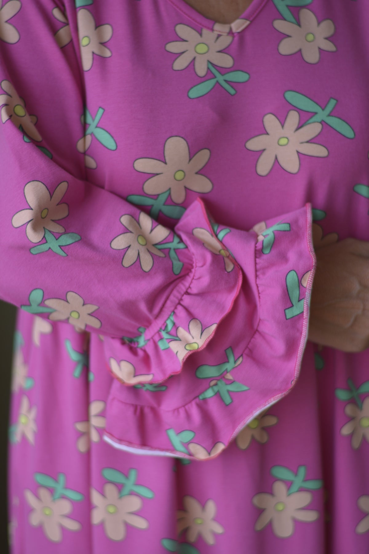 Vestido Fuschia Flores