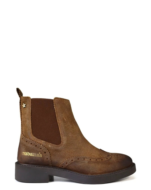 Botas Cubanas Camurça castanha