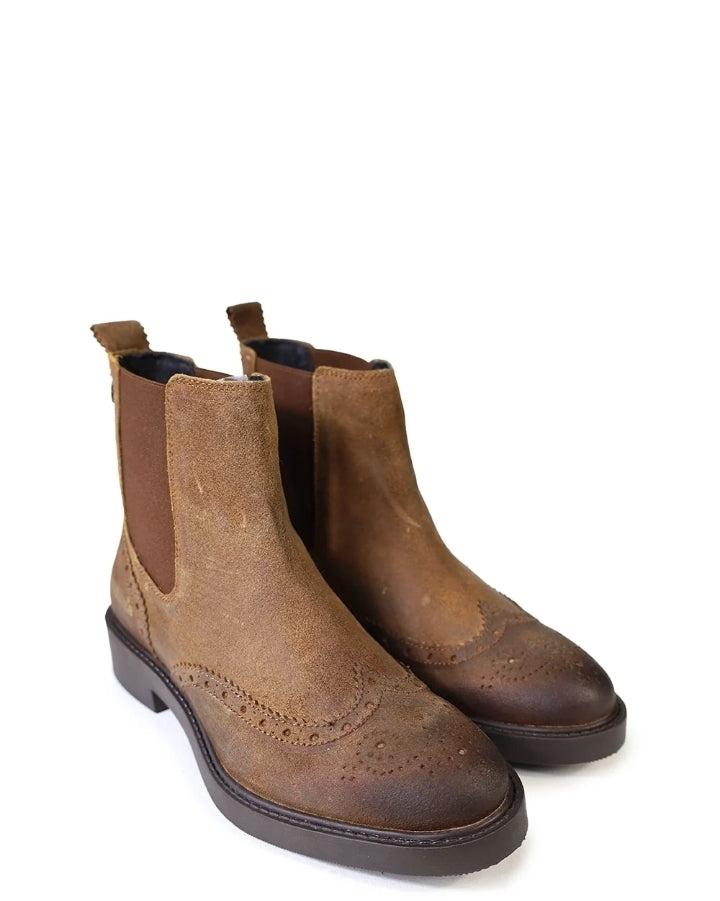 Botas Cubanas Camurça castanha