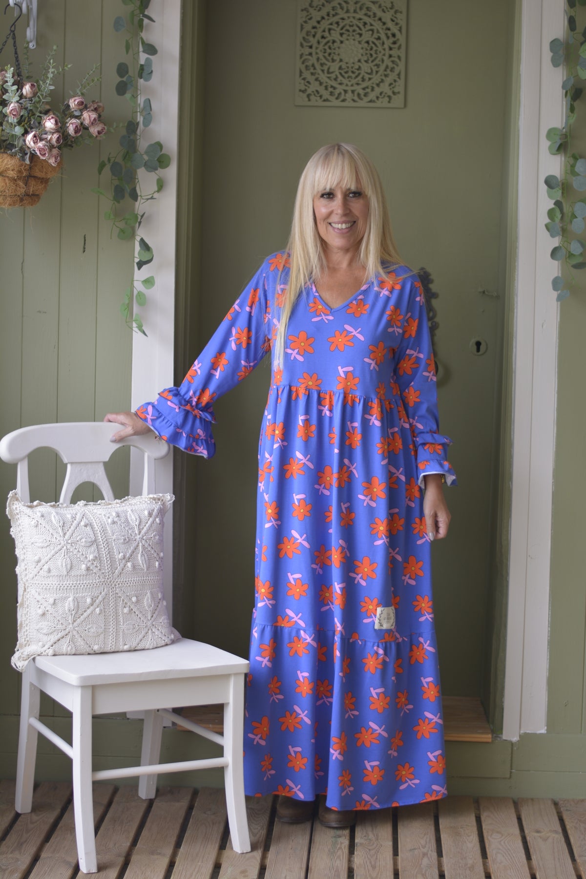 Vestido Azulão Flores